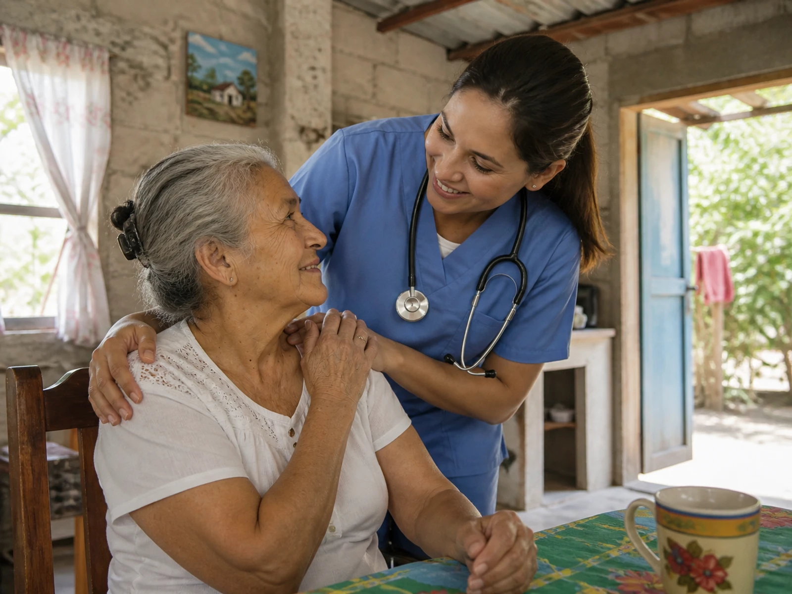 Atención de enfermería para adulto mayor en domicilio.